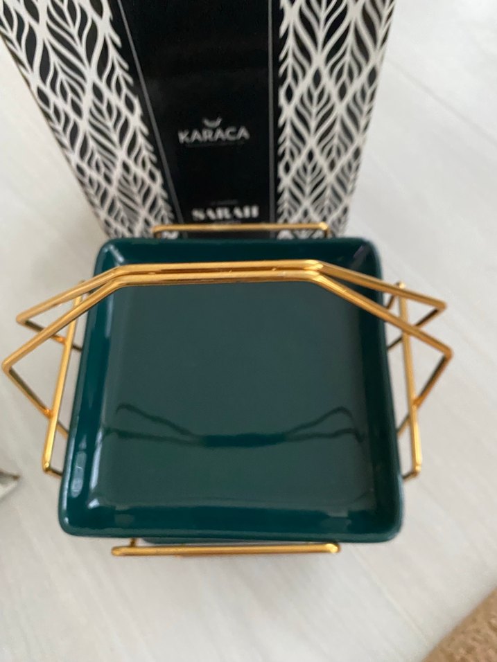 Karaca Altın Renkli iki katlı servis - Görsel 4