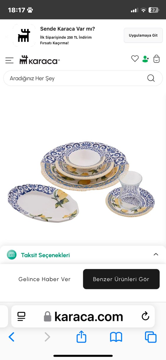 Karaca lemon kahvaltı takımı - Görsel 2