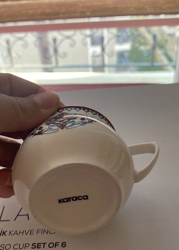 Beden Karaca nakkkaş kahve fincanı