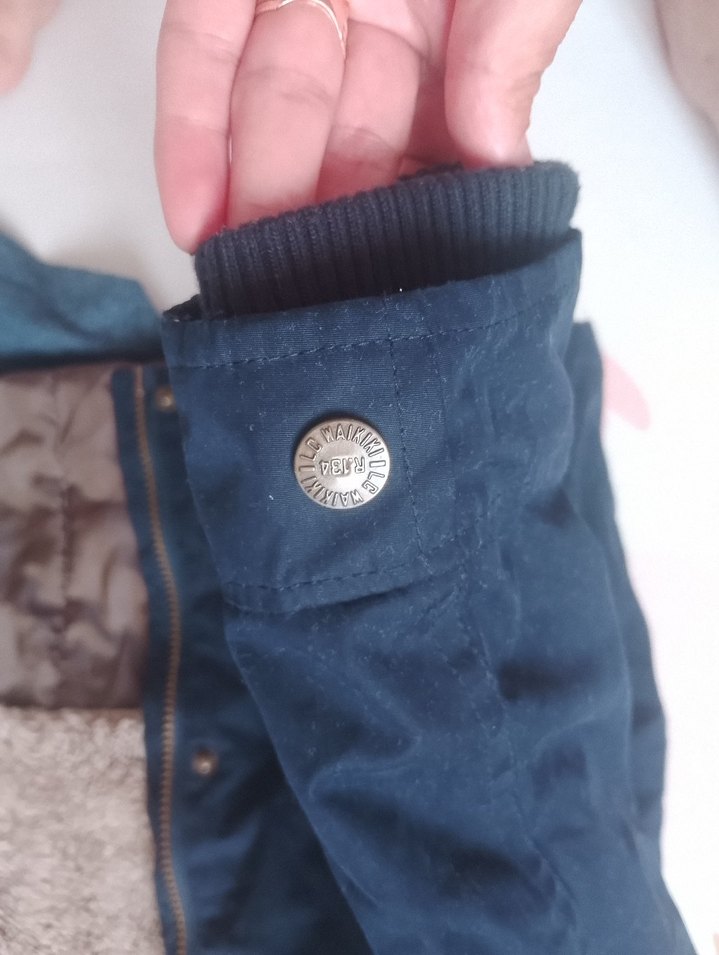 Düğmeli Koyu Kahverengi Erkek Çocuk Kot Ceket - Görsel 3