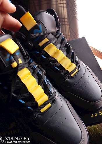 Siyah Erkek Spor Ayakkabı Velcro Bantlı - Görsel 4