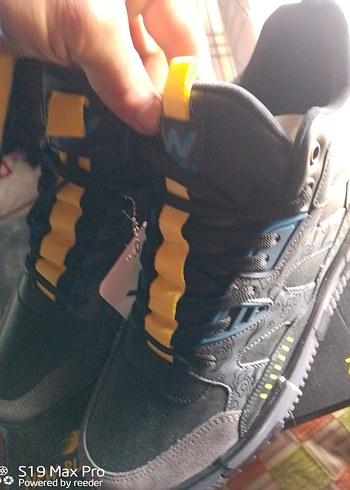 Siyah Erkek Spor Ayakkabı Velcro Bantlı - Görsel 5