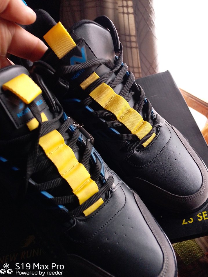 Siyah Erkek Spor Ayakkabı Velcro Bantlı - Görsel 4