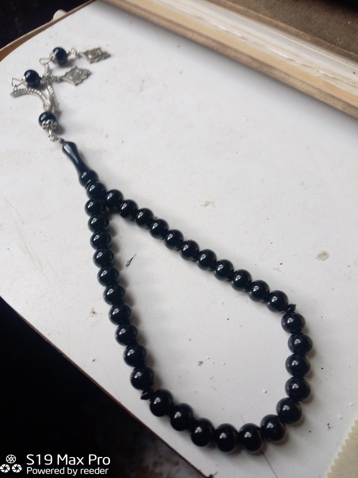 Siyah Minimalist Erkek Tesbih - Görsel 2