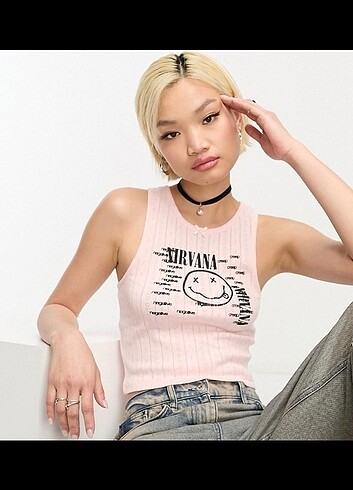 Nirvana bershka tişört