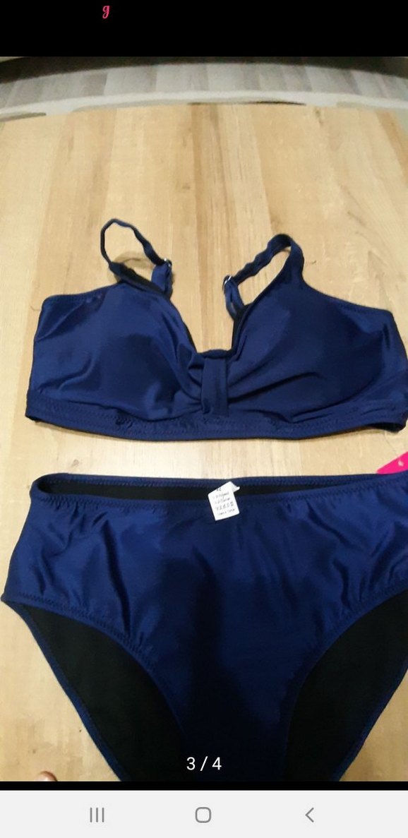 Lacivert Fermuarlı Kadın Bikini Takımı - Beden 42 - Görsel 2