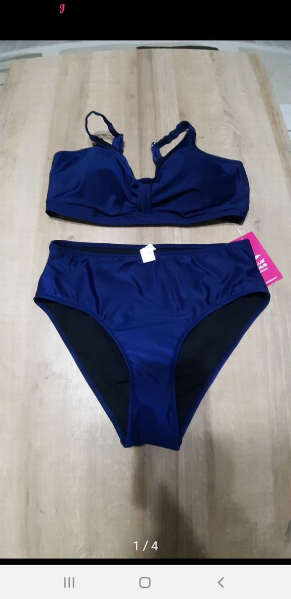 Lacivert Fermuarlı Kadın Bikini Takımı - Beden 42 - Görsel 3