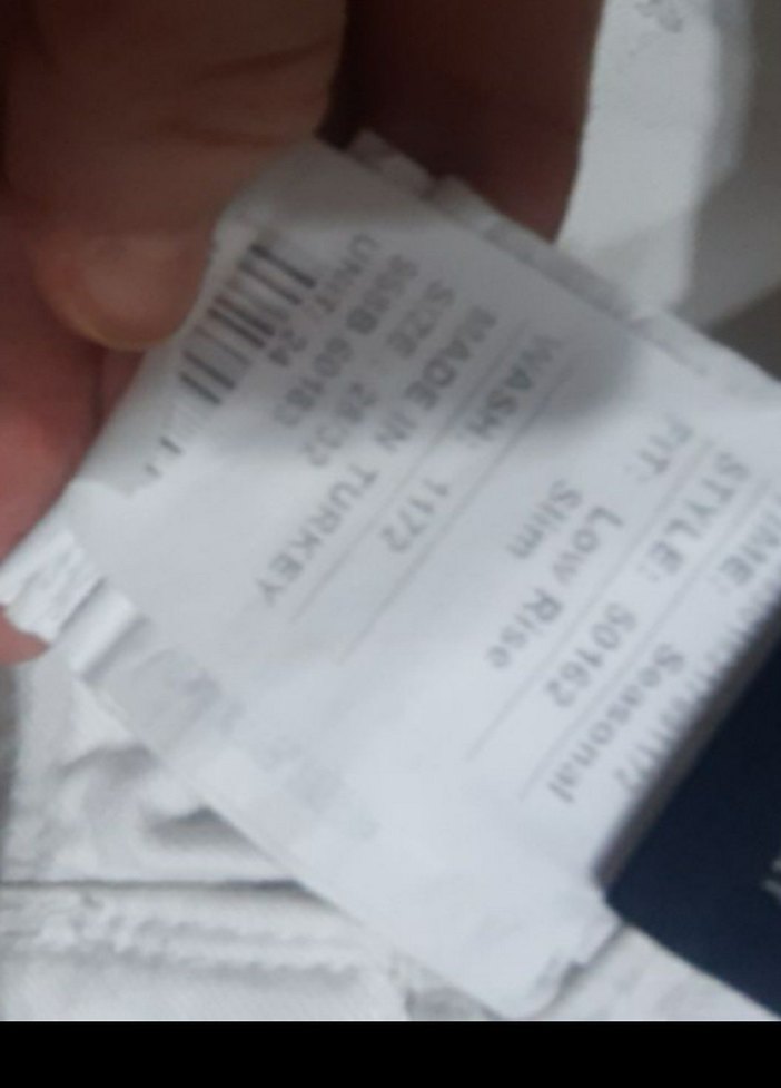 Beyaz Kadın Pamuklu Rahat Kesim  Jean  Pantolon - Görsel 3