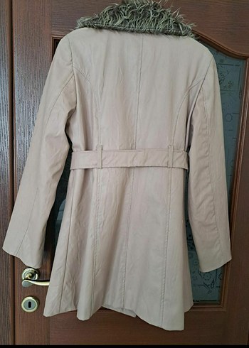 KADIN PUDRA RENGİ DERİ KABAN(Sunni deri) - Görsel 2