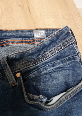 Erkek Mavi Kot Pantolon Regular Fit - Görsel 3