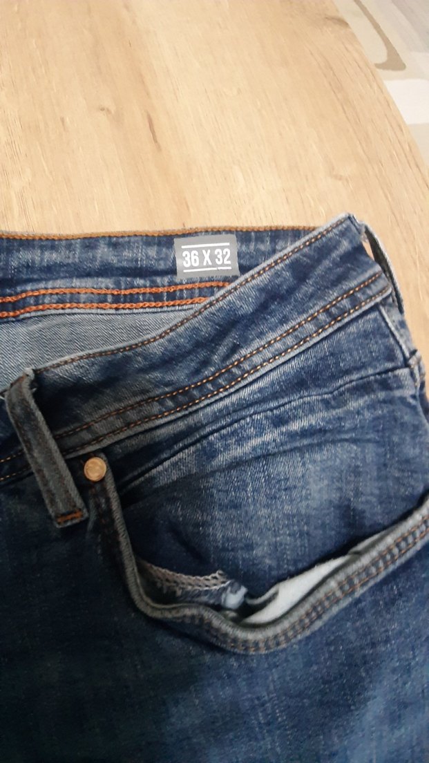 Erkek Mavi Kot Pantolon Regular Fit - Görsel 3