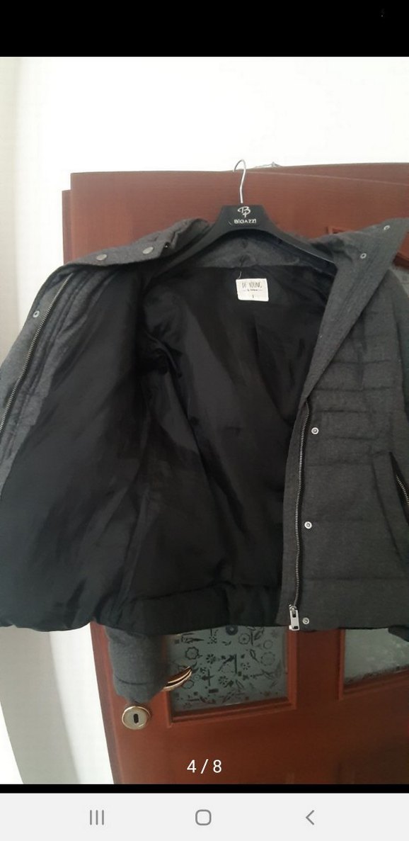 Füme Kadın Kaşe Kaban - Görsel 4