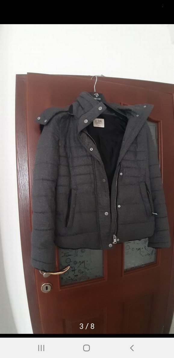 Füme Kadın Kaşe Kaban - Görsel 3