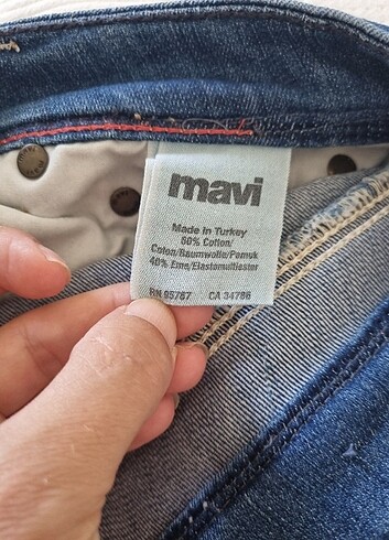 27 Beden mavi Renk Mavi Jeans Düşük Bel Jean 