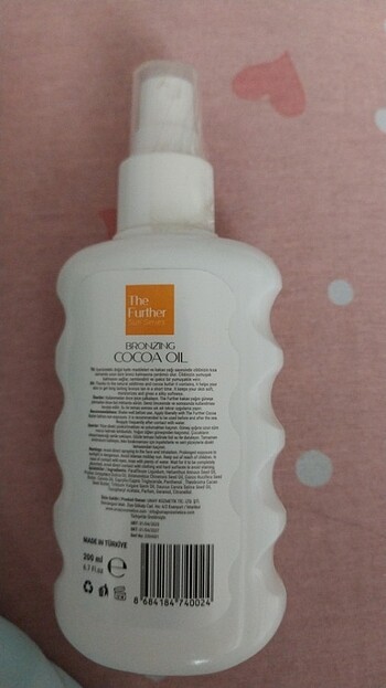 Diğer Bronzing cocoa oil