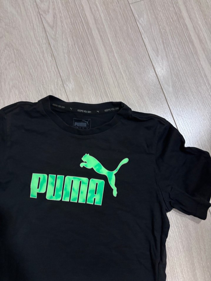 Siyah Puma Baskılı tişört çocuk - Görsel 3