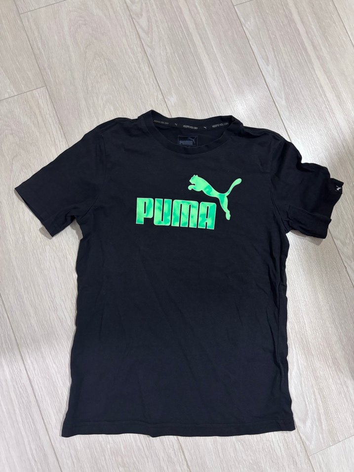 Siyah Puma Baskılı tişört çocuk - Görsel 2