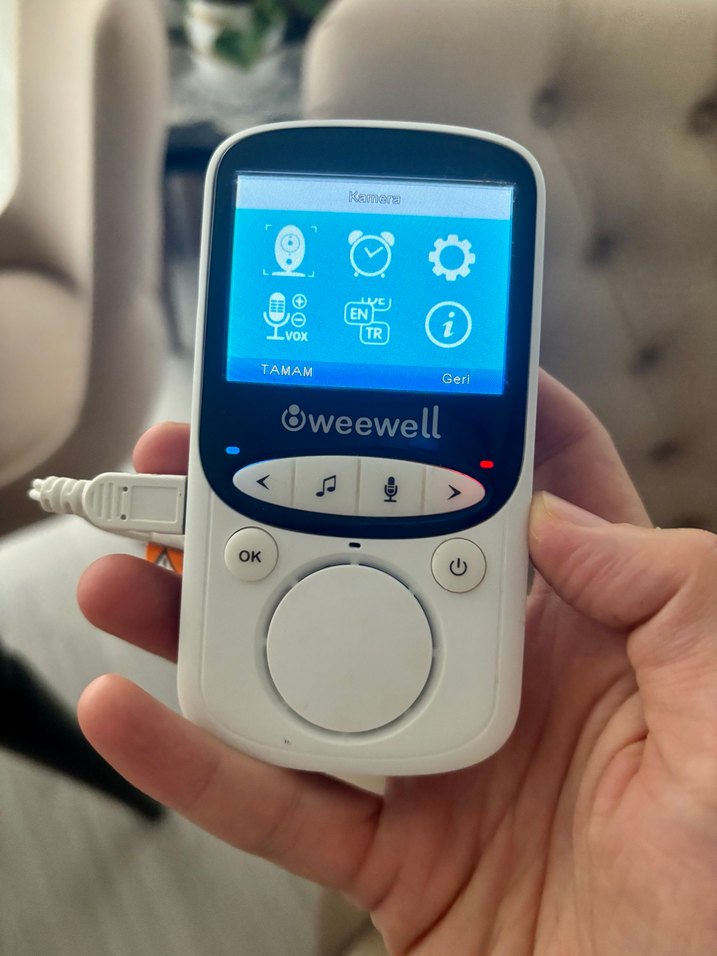Weewell Bebek Monitörü ve Kamera Seti Beyaz - Görsel 2