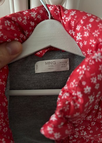 Kız Çocuk Çiçek Desenli Kırmızı Yelek - Görsel 3