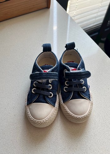 Erkek Çocuk Kot Sneakers Velcro Bağcıklı