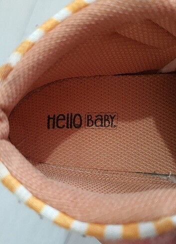 18 Beden sarı Renk E bebek hello baby bebek ayakkabısı 18 numara