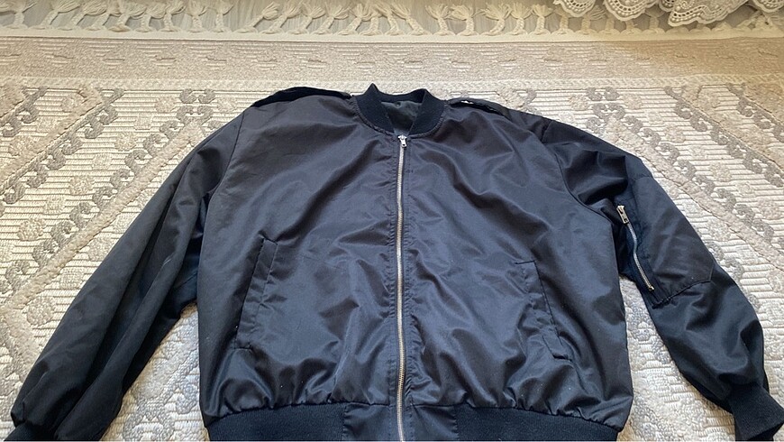 m Beden siyah bomber ceket