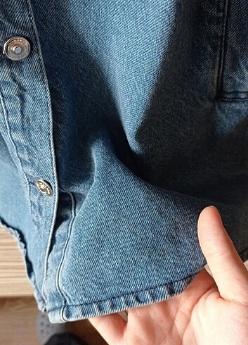 diğer Beden mavi Renk Kot oversize ceket