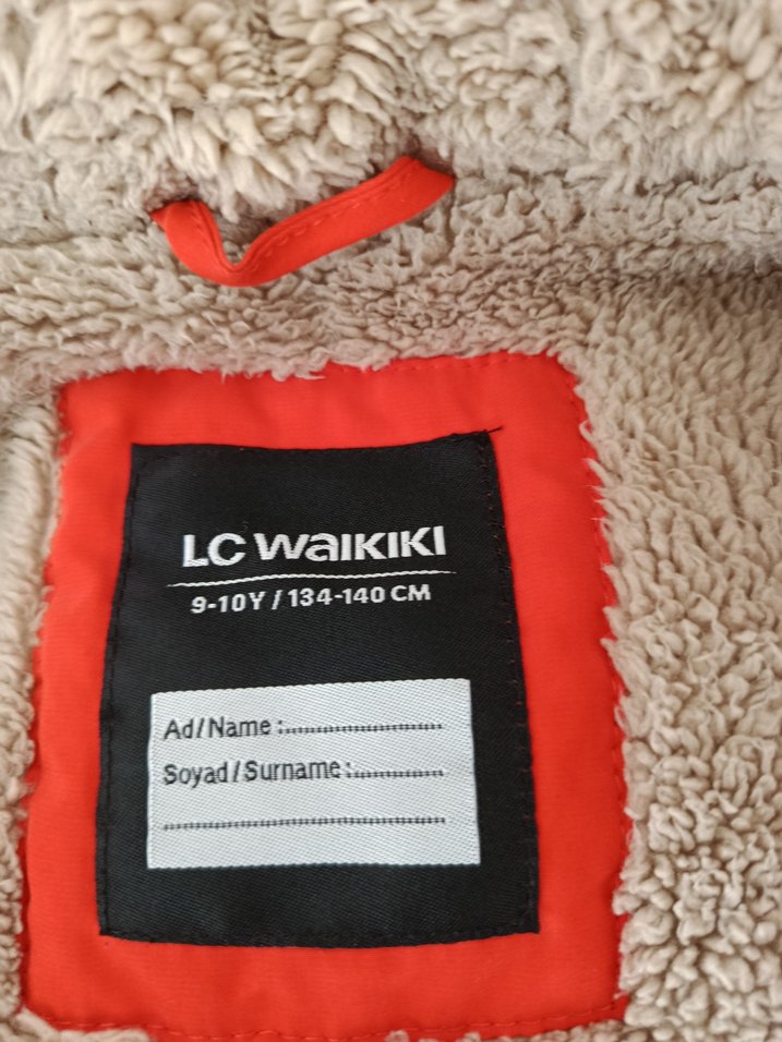 Kapüşonlu Erkek Çocuk turuncu Kaban - Görsel 3