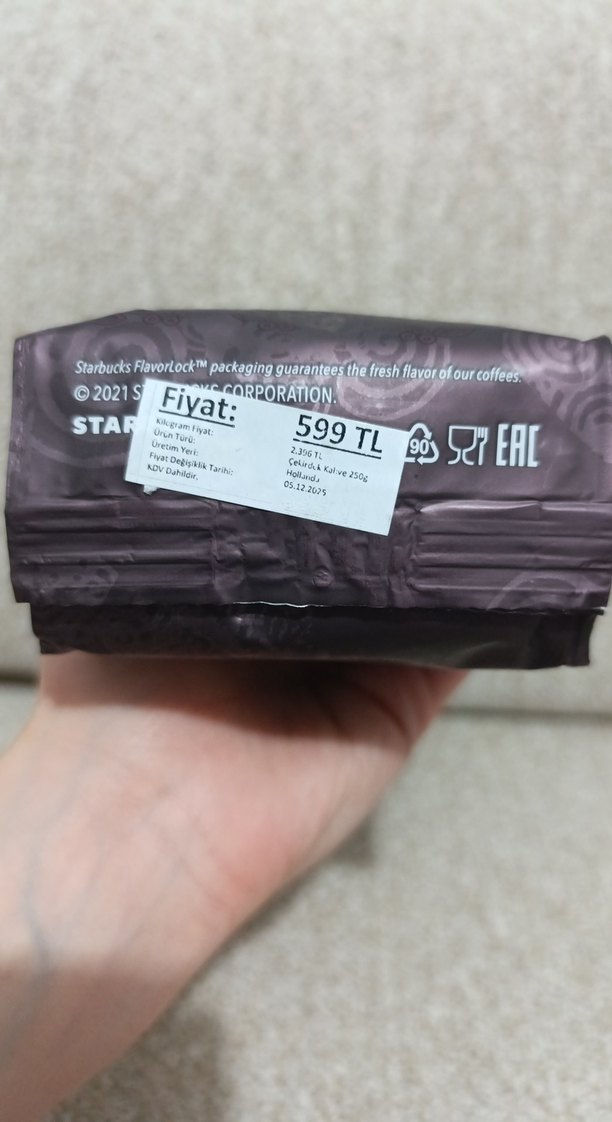 Starbucks Sumatra Koyu Kavrulmuş Kahve Çekirdeği - Görsel 3