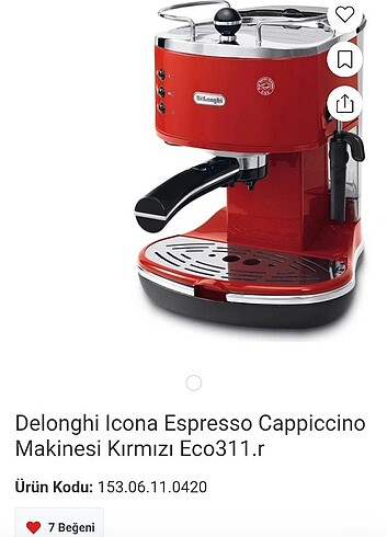 Delonghi Icona Vintage Manuel / Barista Tipi Espresso Makinesi,
