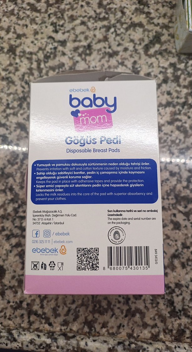 Baby mom Göğüs Pedi 30'lu - Görsel 2