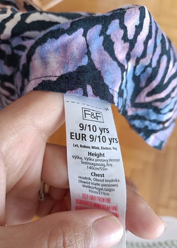 9 Yaş Beden çeşitli Renk renkli kız çocuk elbise