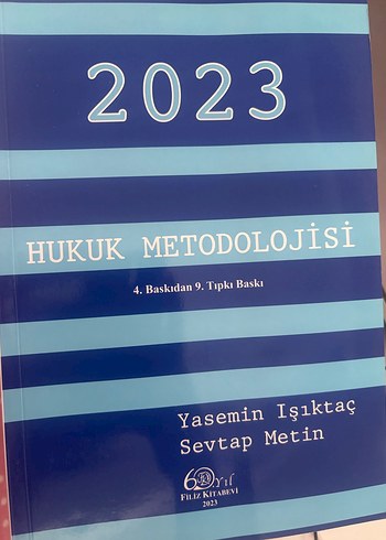 Hukuk Metodolojisi 2023 - Yasemin Işıktaç, Sevtap Metin