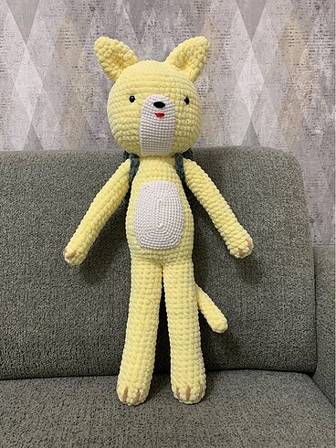 Diğer Amigurumi çantalı kedi