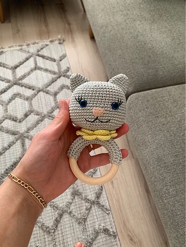 Beden Amigurumi diş kaşıyıcı kedi