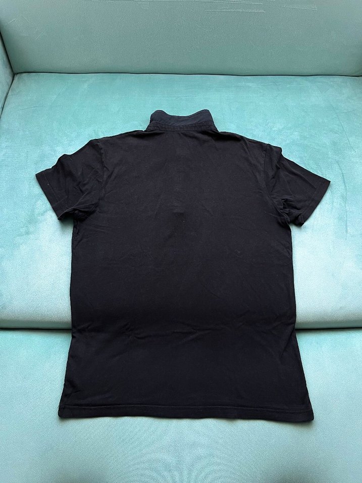 All Saints Siyah Polo Yaka T-Shirt — görsel 2/4