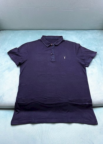 All Saints Lacivert Polo Yaka T Shirt