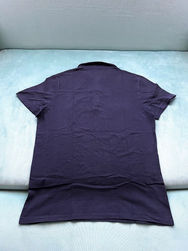 All Saints Lacivert Polo Yaka T-Shirt — görsel 2/3