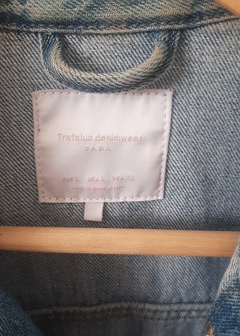 Düğmeli Salaş Mavi Denim Ceket - Görsel 2