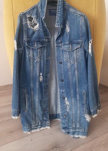 uzun kot ceket - Görsel 2