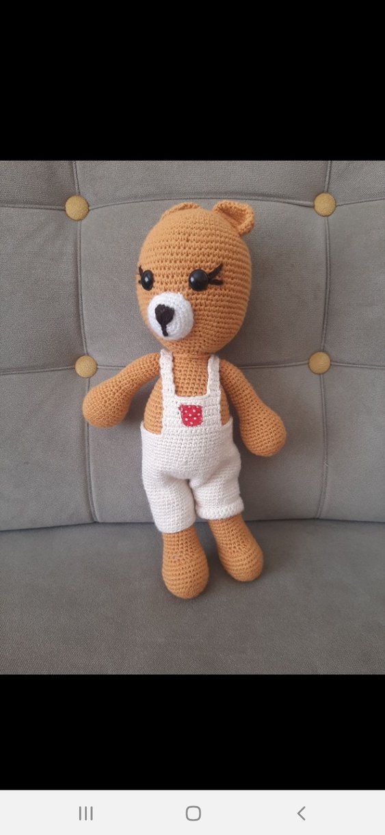 Sarı Fularlı Beyaz Tavşan Peluş Oyuncak - Görsel 3