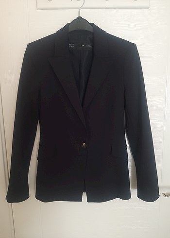 Kadın lacivert Düğmeli Midi Blazer Ceket - Görsel 2