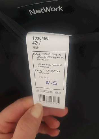 Kadın Gri Kumaş Pantolon Kemerli - Görsel 4