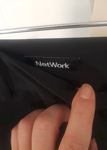 Kadın Gri Kumaş Pantolon Kemerli - Görsel 3