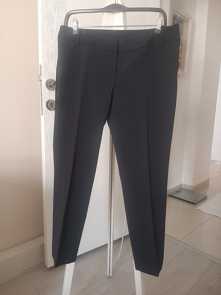 Kadın Gri Kumaş Pantolon Kemerli - Görsel 2