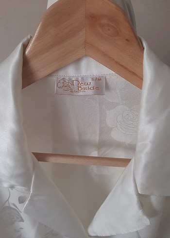 Düğmeli Beyaz Mini Vintage Gömlek - Görsel 3