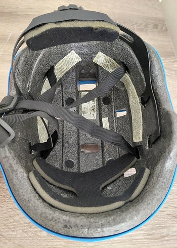 Mavi Plastik Motosiklet Kaskı - Görsel 2