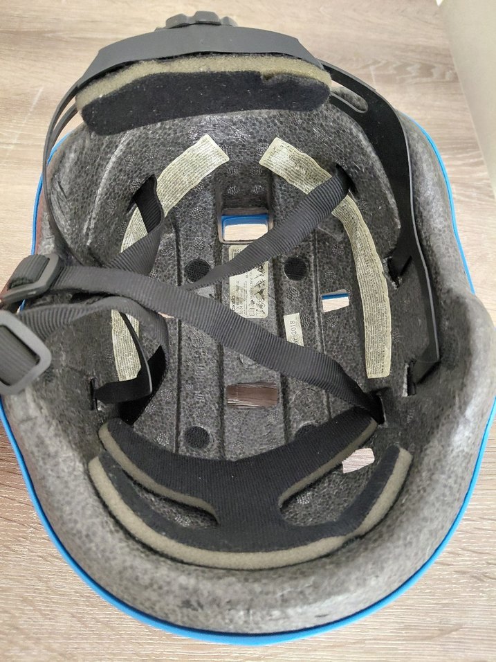 Mavi Plastik Motosiklet Kaskı - Görsel 2