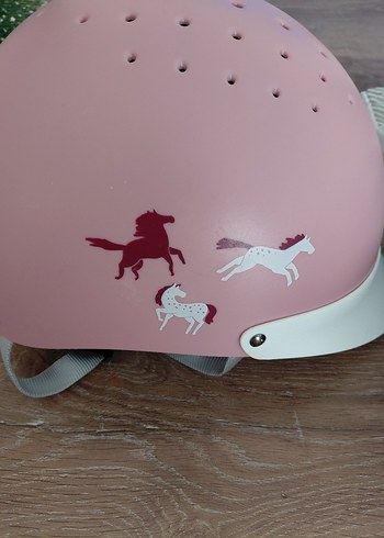 Pembe Mini Delikli Kask ve Aksesuar Çantası - Görsel 4