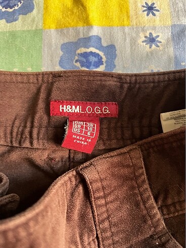 H&M hm kadife kışlık kargo etek kahverengi